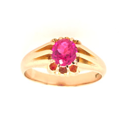 Pre Owned 18ct Ruby Ring ZX42